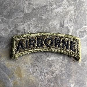 AIRBORNE fully embroidered arch patch, vintage